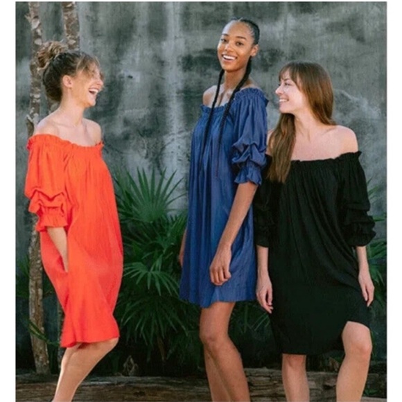 Mersea Tulum Blue Ruffle Dress - Picture 2 of 11